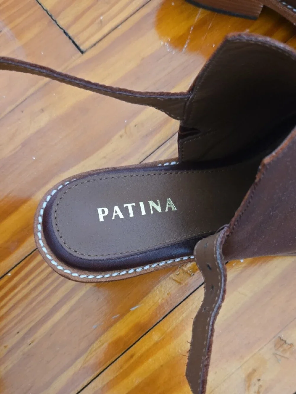 Patina Open-Toe Slingback Sandals in Dark Burgundy